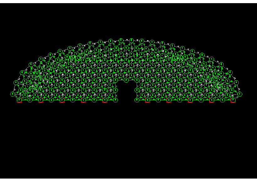 泸州锡林浩特91跨，1000米长干煤棚网架设计